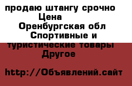 продаю штангу срочно › Цена ­ 500 - Оренбургская обл. Спортивные и туристические товары » Другое   